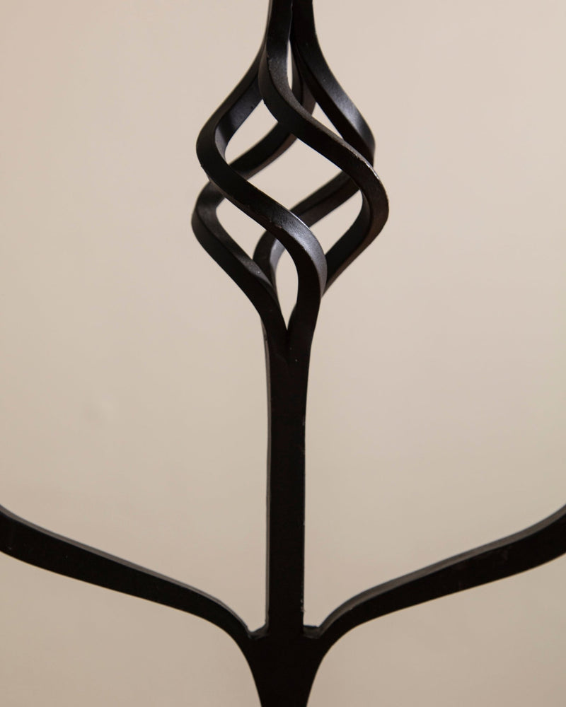 Iron Twisted Tripod Candleholder, 1970;s - Lone Fox