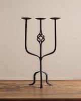 Iron Twisted Tripod Candleholder, 1970;s - Lone Fox