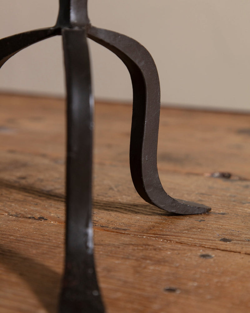 Iron Twisted Tripod Candleholder, 1970;s - Lone Fox
