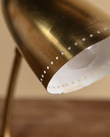 Italian Brass Bullet Shade Desk Lamp, Italy, 1950s - Lone Fox