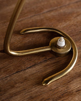 Italian Brass Bullet Shade Desk Lamp, Italy, 1950s - Lone Fox