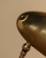 Italian Brass Bullet Shade Desk Lamp, Italy, 1950s - Lone Fox