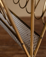 Italian Brass Magazine Rack, 1950's - Lone Fox