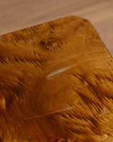 Italian Burl Wood Coffee Table w/ Plinth Base , 1970's - Lone Fox