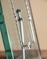 Italian Glass Picture Frame with Scalloped Silver Detail, 1950's - Lone Fox