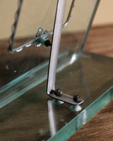Italian Glass Picture Frame with Scalloped Silver Detail, 1950's - Lone Fox
