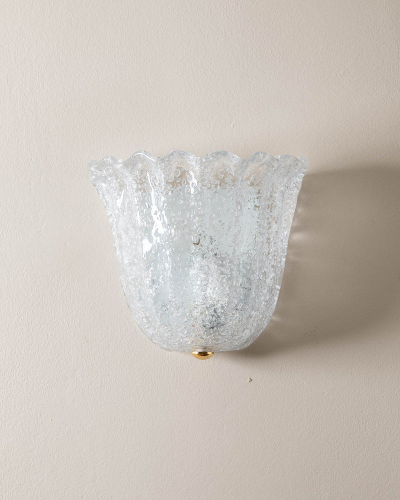 Italian Murano Glass Shell Sconce (4 available) - Lone Fox