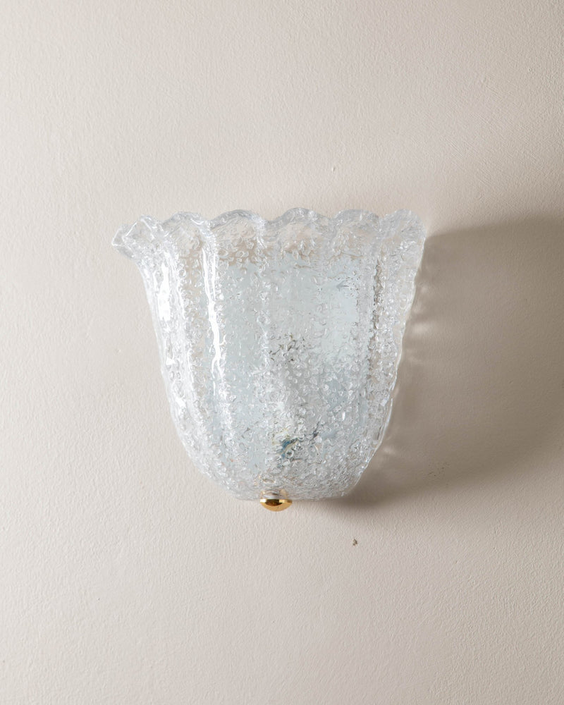 Italian Murano Glass Shell Sconce (4 available) - Lone Fox