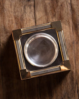 Italian Rope-Trim Chrome & Brass Ashtray, 1960s - Lone Fox