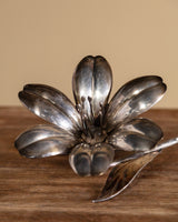 Italian Silver-Plated Flower Petal Ashtray 3, 1950's - Lone Fox