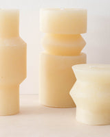 Ivory Totem Pillar Candles - Lone Fox