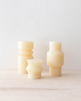 Ivory Totem Pillar Candles - Lone Fox