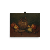 "Jar & Apples Still Life" Art Print - Lone Fox
