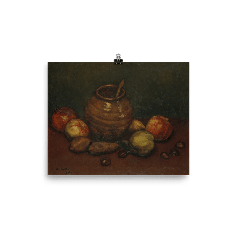 "Jar & Apples Still Life" Art Print - Lone Fox