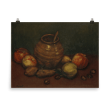 "Jar & Apples Still Life" Art Print - Lone Fox
