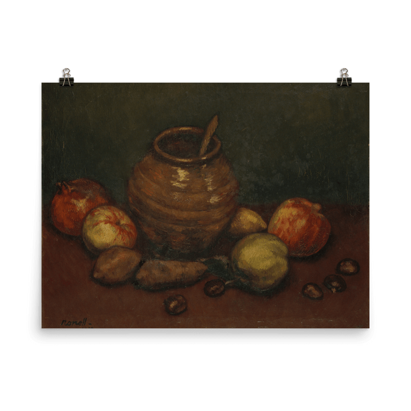 "Jar & Apples Still Life" Art Print - Lone Fox