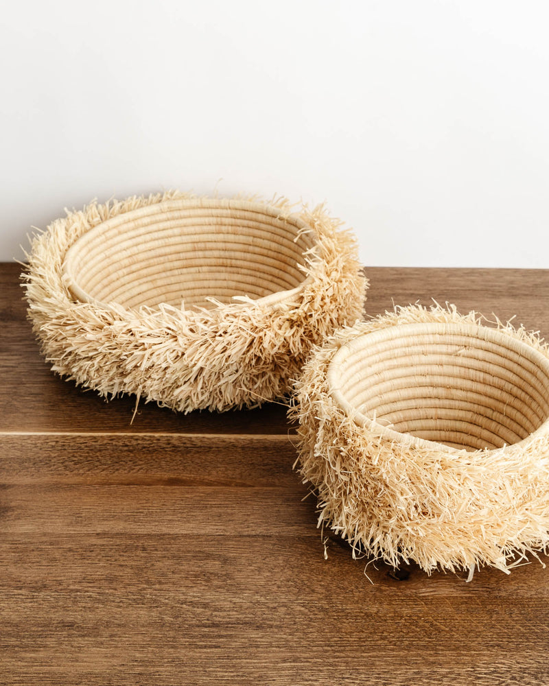 Jorja Fringe Round Baskets - Lone Fox