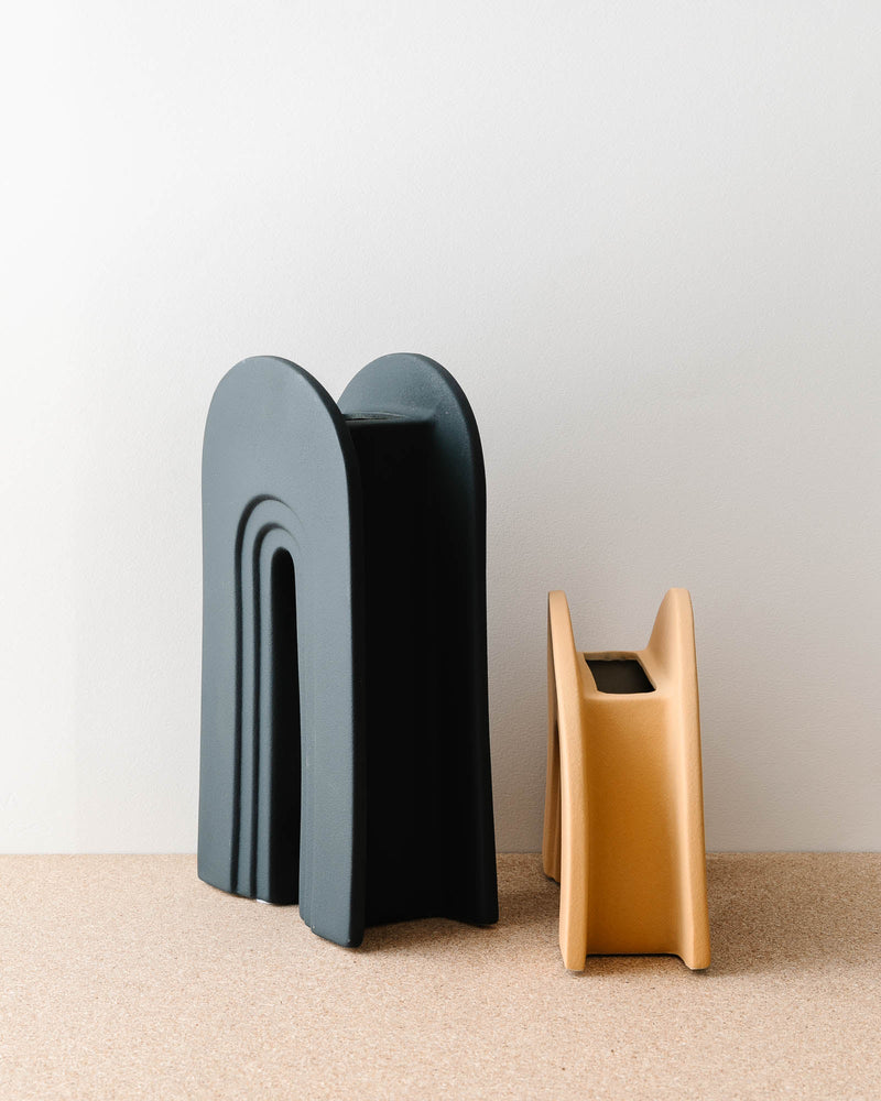 Juno Sandy Arched Vases - Lone Fox