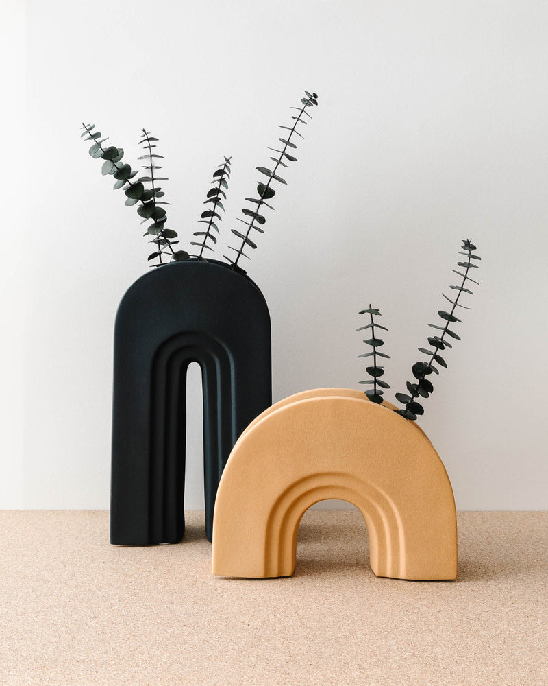 Juno Sandy Arched Vases - Lone Fox