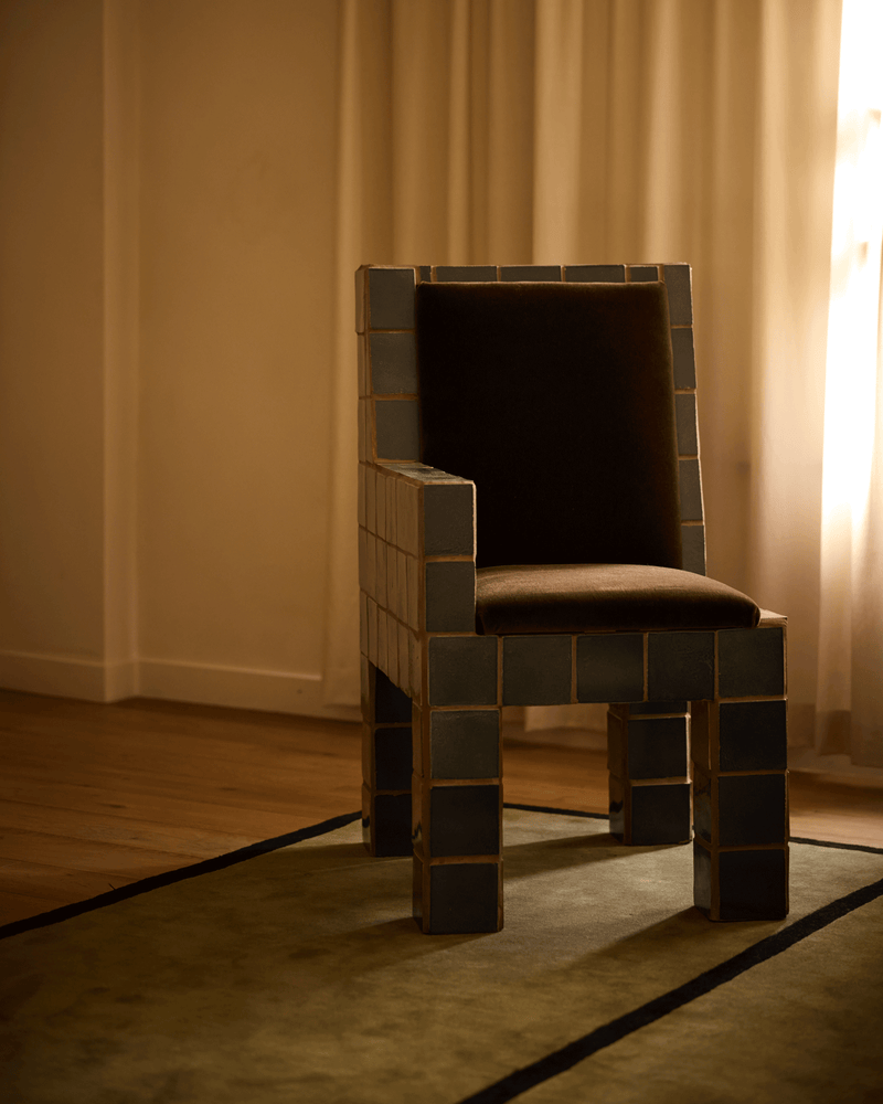 Jura Tiled Accent Chair - Lone Fox