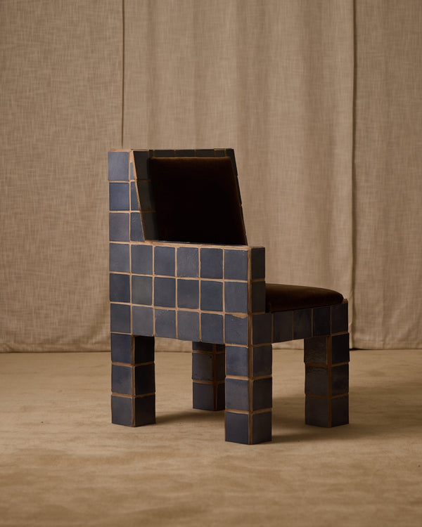 Jura Tiled Accent Chair - Lone Fox