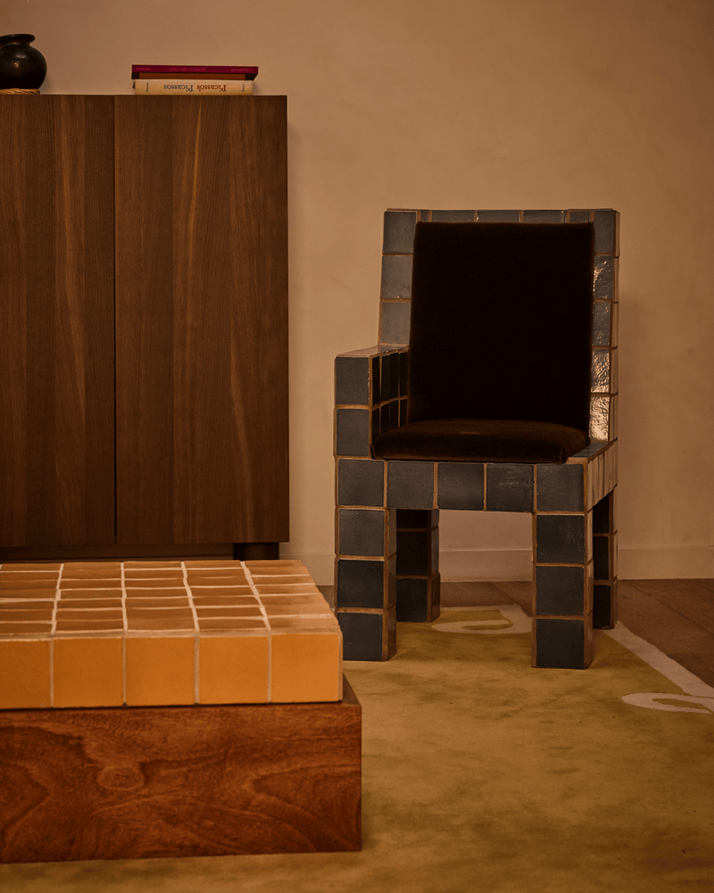 Jura Tiled Accent Chair - Lone Fox