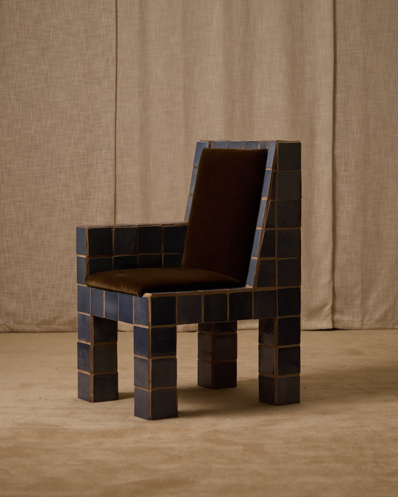 Jura Tiled Accent Chair - Lone Fox