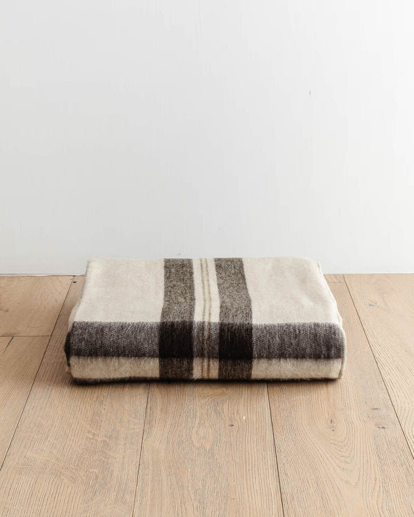 Kaden Plaid Alpaca Bed Blanket / Throw - Lone Fox