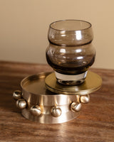 Kaiba Coaster Set in Brass - Lone Fox