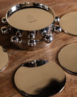 Kaiba Coaster Set in Nickel - Lone Fox