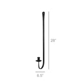 Keen Taper Wall Sconce, Metal, Black - Lone Fox