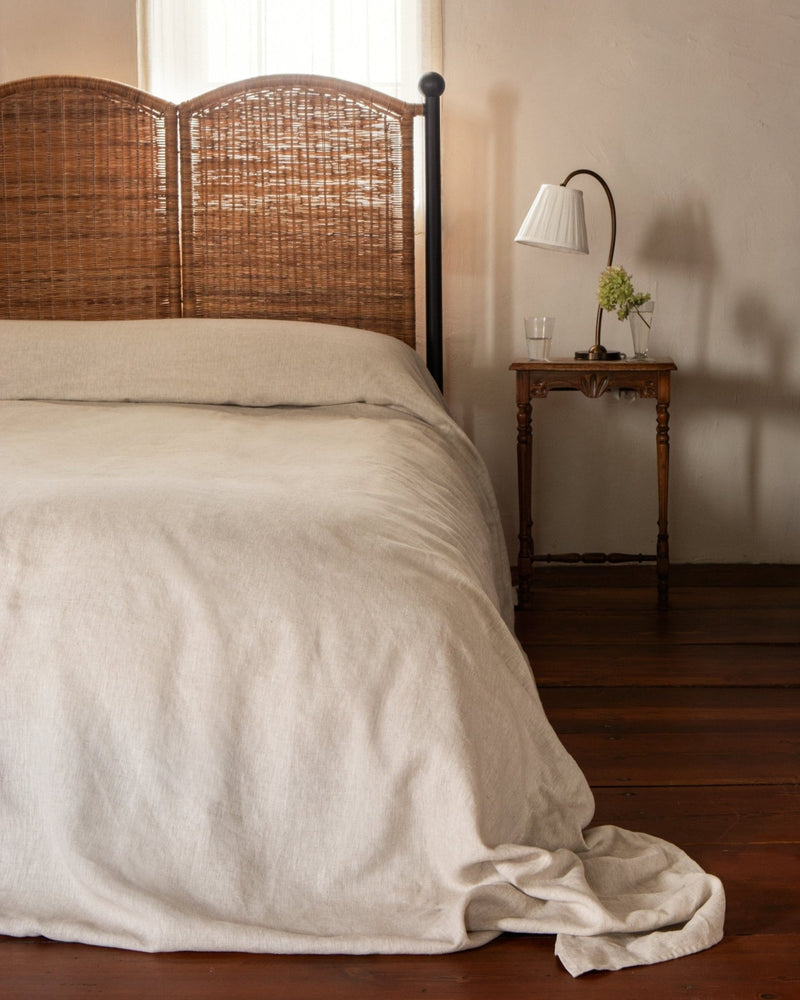 Lacoste Rattan & Iron King Bed - Lone Fox