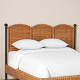 Lacoste Rattan & Iron King Bed - Lone Fox