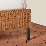 Lacoste Rattan & Iron Queen Bed - Lone Fox