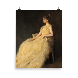 "Lady in Yellow" Art Print - Lone Fox