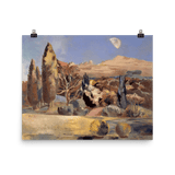 "Landscape of the Moon's First Quarter" Art Print - Lone Fox