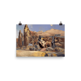 "Landscape of the Moon's First Quarter" Art Print - Lone Fox