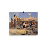"Landscape of the Moon's First Quarter" Art Print - Lone Fox