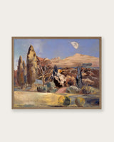"Landscape of the Moon's First Quarter" Art Print - Lone Fox