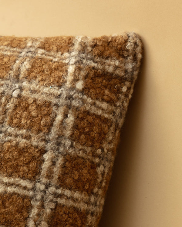 Langston Plaid Sherpa Pillow - Lone Fox