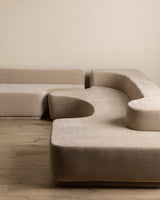 Lara Sectional in Ivory Chenille by Roberto Pamio & Renato Toso, Italy, 1958 - Lone Fox