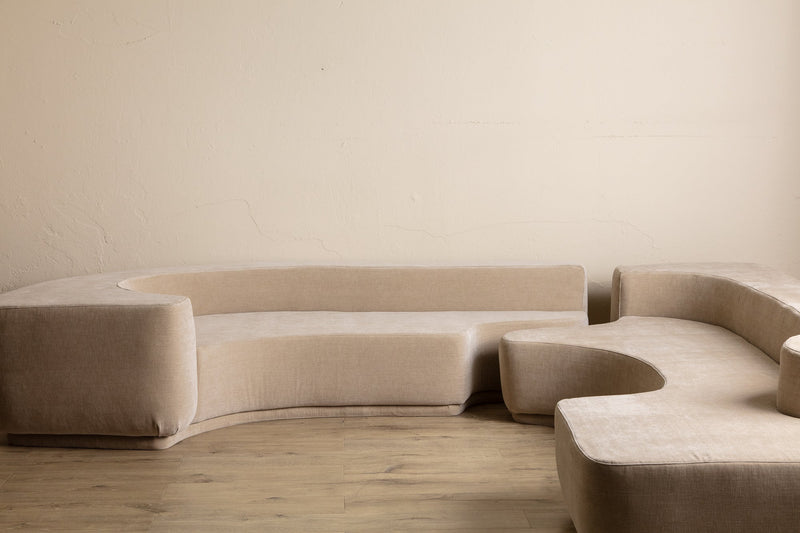 Lara Sectional in Ivory Chenille by Roberto Pamio & Renato Toso, Italy, 1958 - Lone Fox
