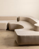 Lara Sectional in Ivory Chenille by Roberto Pamio & Renato Toso, Italy, 1958 - Lone Fox