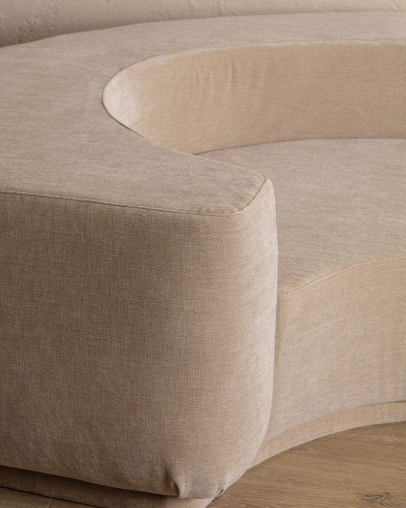 Lara Sectional in Ivory Chenille by Roberto Pamio & Renato Toso, Italy, 1958 - Lone Fox