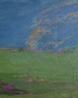 Large Abstract Landscape Oil Painting by Leon Goldin, United States, 1963 - Lone Fox