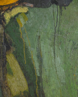 Large Abstract Landscape Oil Painting by Leon Goldin, United States, 1963 - Lone Fox