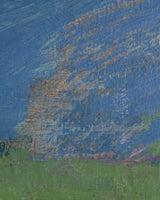 Large Abstract Landscape Oil Painting by Leon Goldin, United States, 1963 - Lone Fox