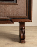 Large Art Deco Cerused Oak Bar Cabinet Manner of Jean Charles Moreux, France, 1940's - Lone Fox