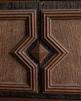 Large Art Deco Cerused Oak Bar Cabinet Manner of Jean Charles Moreux, France, 1940's - Lone Fox