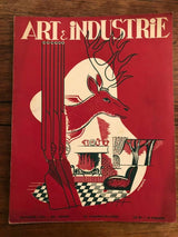 Large Art Deco Rosewood & Nickled Bronze Dining Table by Jules Leleu, France, 1934 - Lone Fox